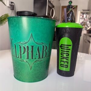 WICKED popcorn bucket and cup